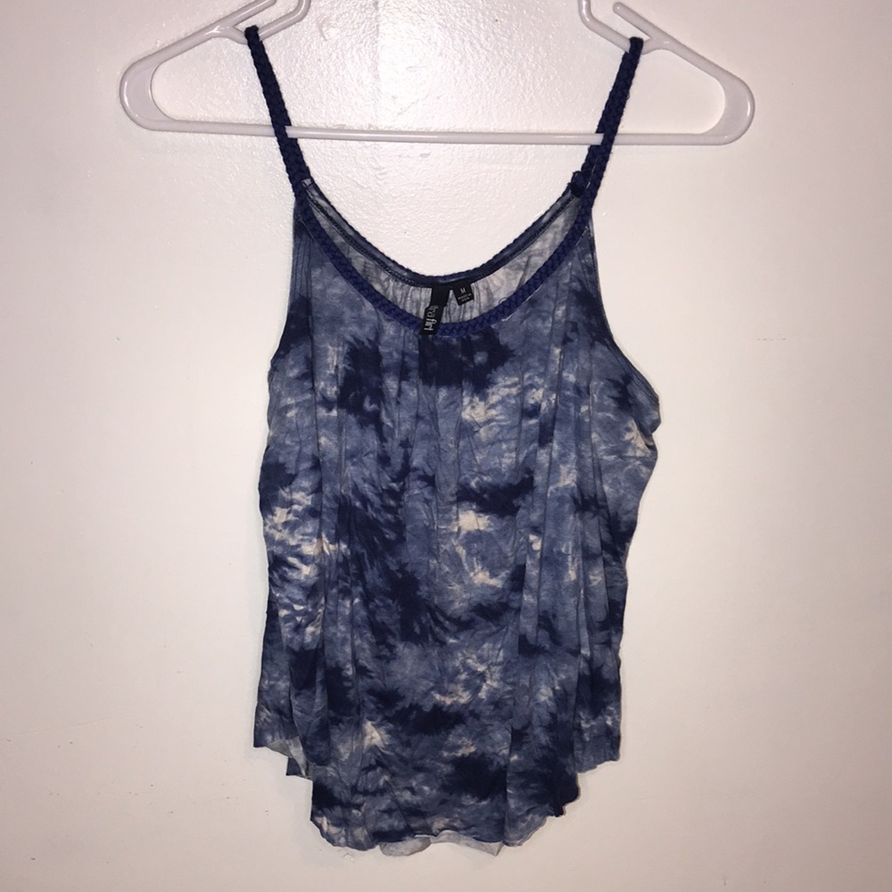 NWT ultra flirt braided strap cami tank blouse top
